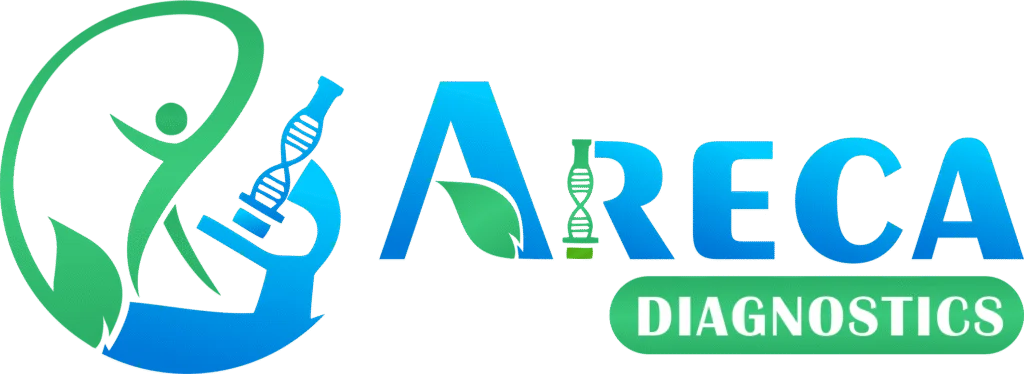 Areca Diagnostics logo representing a trusted diagnostics lab